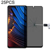 25 PCS Full Cover Anti-peeping Tempered Glass Film For Xiaomi Poco X3 GT
