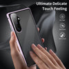 For Samsung Galaxy S25 5G HD Full Cover Magnetic Metal Tempered Glass Phone Case(Purple)