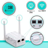 300Mbps Wireless-N Range Extender WiFi Repeater Signal Booster Network Router with 2 External Antenna, EU Plug(Black)