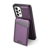 For Samsung Galaxy A52 4G / 5G / A52s 5G Skin Feel Detachable Card Bag Magsafe Phone Case(Purple)