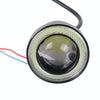 2 PCS 2.5 inch DC12-24V 10W 900LM 6500K Car Angel Eyes Fog Lamp Foglight, Cable Length: 20cm(White Light + White Light)