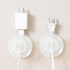 Multi-functional Data Cable Organizer Hole-free Plug Fixer Small Objects Hanger(Transparent)