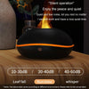 SD13 200ML Car USB Flame Aromatherapy Diffuser Home LED Night Light Silent Mist Humidifier(Black)