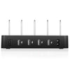 016 Multi-function AC 100V~240V Output 4 Ports USB Detachable Charging Station Smart Charger(Black)
