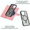 For iPhone 15 Plus ViLi GBS Series MagSafe Magnetic RFID Leather Flip Phone Case(Pink)