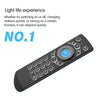 G21 2.4GHz Fly Air Mouse LED Backlight Wireless Keyboard Remote Control with Gyroscope for Android TV Box / PC, Support Intelligent Voice (Orange)