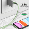 ENKAY Hat-Prince ENK-CB210 2.4A USB to 8 Pin 90 Degree Elbow Silicone Data Sync Fast Charging Cable, Cable Length: 1.2m(Pink)