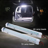 2 PCS ZS-3332 12-85V High Bright 72LEDs RV Dome Light Cabin Light Bar