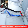 Dog Car Seat Belt, Adjustable Nylon Harness Lead Clip, Blue