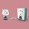 3W Cartoon Crown Pet USB Touch Control Night Light(Bear Pink)