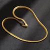 2 PCS 5mm Full Sideways Gold Plated Necklace Fashion Jewelry, Specification: 20 inch (50cm)