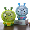 Creative Home Day Cartoon Flower Bee Talking Student Alarm Clock(Blue)