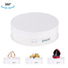 PULUZ 15cm USB Electric Rotating Turntable Display Stand Video Shooting Props Turntable for Photography, Load 1-5kg(White)