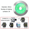 20mm 24 Rotating Surface Fiber Optic Cutting Knife Replacement Tungsten Steel Blade