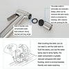 304 Stainless Steel Washer Nozzle Female Washer Set, Style: Female Washer + Hose