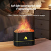 HX853B USB Plug-In Colorful Flame Lighting Effect Aromatherapy Humidifier(Black)