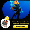 KEEP DIVING Aviation Sluminum Reel Double Hook Diving Buoy Rope Release Device, Color: 30m Black