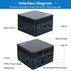 N100/DDR5 12th AlderLake-N100 Dual 4K60Hz Office And Home Mini PC, Spec: 12G+0 /EU Plug