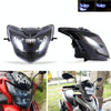 Motorcycle LED Retro Headlights LED Far Near Beam Lights For Yamaha LC135 V2-V6(Transparent Glass)