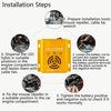 Car Mouse Repeller Ultrasonic Electronic Car Mouse Repeller Sound And Light Combined Mouse And Insect Repeller(Gold)