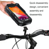 WILD MAN FK1 0.5L Mountain Bike Waterproof Phone Touch Screen Handlebar Bag Bike Holder Bag(Black)