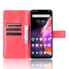 For Infinix Hot 10s X689 Crazy Horse Texture Horizontal Flip Leather Case with Holder & Card Slots & Lanyard(Red)