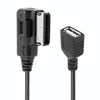Multimedia Digital Audio AMI to USB Adapter Cable for Audi(Black)