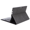 SF128 Tree Texture Bluetooth Keyboard Leather Tablet Case For Microsoft Surface Pro 8(Black)