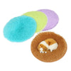 Warm Round Pet Bed, Small, Green - Cosy Plush Wool