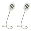 2PCS 13LED Metal Hose Snake USB Light Eye Protection Notebook Keyboard Light(White)