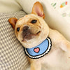 Love Blue Pet Bib, Absorbent Saliva Towel, L (22-32cm Neck)