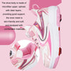 Children Two-Wheeled Roller Skates Sports Shoes, Size: 36(XF18 Pink)