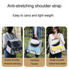 Foldable Cat Backpack Carrier, Blue - Holds 7.5kg, Water-Resistant