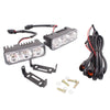 2 PCS MZ 9W 540LM 6500K 3-LED White Light Wired Car Daytime Running Light Fog Lamp, DC12-24V,Light Wire: 15cm