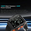 Model X 1.99 inch IP68 Waterproof Android 9.0 4G Dual Cameras Ceramics Smart Watch, Specification:2GB+16GB(Black)