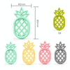 Pineapple Silicone Teether Babies Teething Pendant Nursing Soft Silicone Safe Toys for Soothe Teething Baby(Grey)