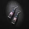 Personalized Mineral Water Bottles Earring Cute Simple and Elegant Earring(blue)
