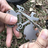 Bicycle Shape Portable Outdoor Survival Multi-function Tool Stainless Steel Card Knife