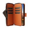 For Samsung Galaxy A25 Nine-card Slots Zipper Wallet Bag Leather Phone Case(Brown)
