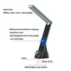 N61 3 in 1 Wireless Charger Folding Eye Protection Desk Lamp with Clock & Alarm Function(Black)