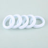 20pcs / Pack Girls Kids Rubber Bands Ponytail Holder Elastic Hair Bands(White)