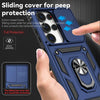 For Samsung Galaxy S25 Ultra 5G Sliding Camshield Holder Phone Case(Blue)