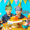 2 PCS Funny Glasses Birthday Party Cartoon Decoration Photo Props, Shape: Yellow Letters