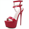 Sexy Nightclub Super High Heels, Size:43(Red)