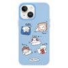 For iPhone 15 Skin Feeling Jelly TPU Hybrid PC Phone Case(Puppy Party)