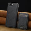 For iPhone 8 Plus / 7 Plus LC.IMEEKE L3 Series Detachable RFID Card Bag Magsafe Phone Case(Black)