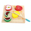 Children Wooden Cutting Fruits and Vegetables Educational Toys Kitchen Pretend Game Cooking Educational Toys(Pastry)