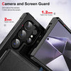 For Samsung Galaxy S24 Ultra 5G Horizontal Flip Card Bag Holder Leather Phone Case(Black)
