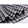 Autumn Girl Cotton Lattice Bow-knot Tie Long Sleeve Dress, Kid Size:150cm(Black and White Lattice)