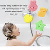 Baby Bathing Wood Pulp Sponge Cute Cartoon Soft Bath Sponge Bath Scrubber, Model: Duck